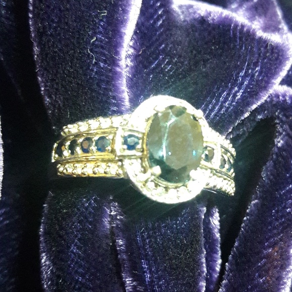 Trade for turquoise💎 Clyde Duneier Sapphire and Diamond Ring - Picture 10 of 13